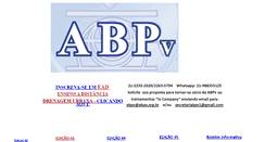 Desktop Screenshot of abpv.org.br