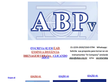 Tablet Screenshot of abpv.org.br
